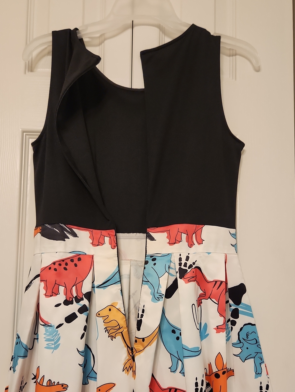 Black Bodice Womens Novelty Dress Dinosaur Print Skirt - Dress Lily- Dressfo - Picture 6 of 10
